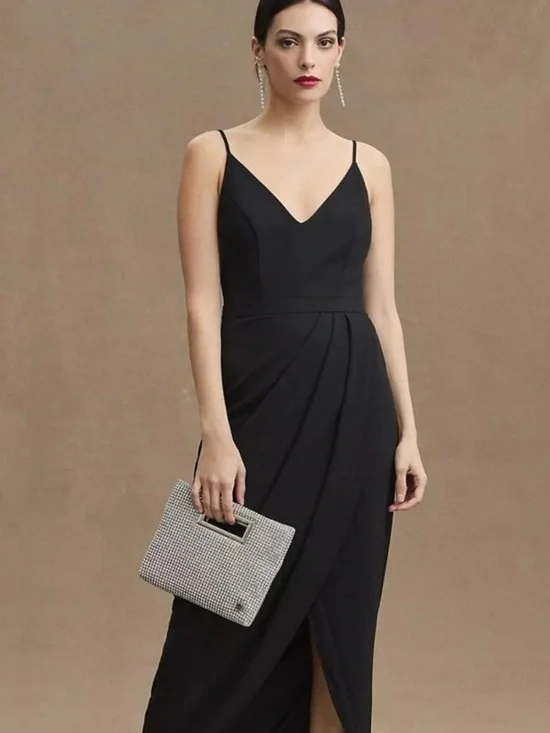 women's black mini dress with sleeves Starless Night Black Short Sleeve Mini Dress